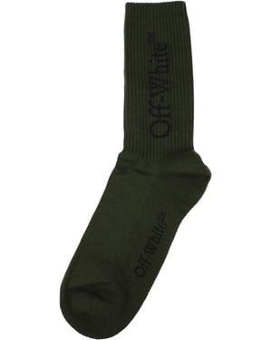 Off-White c/o Virgil Abloh Off Socks And Cotton Socks - Black
