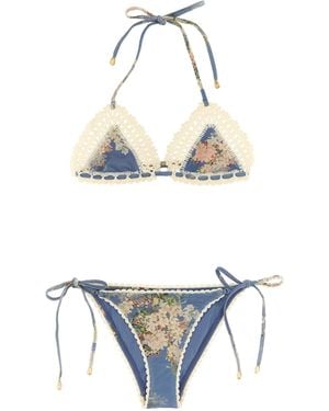 Zimmermann Cascadian Crochet Beachwear Celeste-Donna - Bianco
