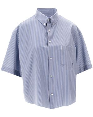 Maison Margiela Kurzarmhemd - Blau