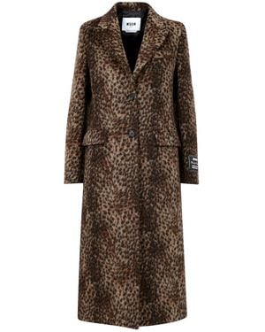 MSGM Abrigos manchados - Marrón