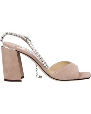 Jimmy Choo Sandals Saeda Vrouwen Suede Roze