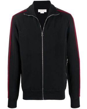 McQueen Logo Zipped Sweatshirt - Schwarz