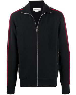 McQueen Logo reißte Sweatshirt - Schwarz