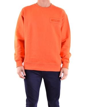 Moschino Cotton Sweatshirt - Orange