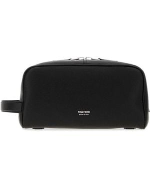 Tom Ford Leather Beauty Case - Black