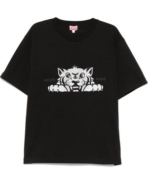 KENZO Gots Happy Tiger T-Shirt - Zwart