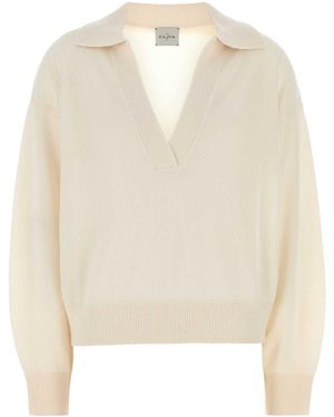 LeKasha Cashmere Oversize Jackson Jumper - Natural