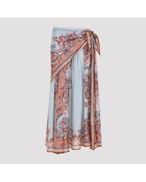 Zimmermann Aster Scarf Mini Skirt - Pink