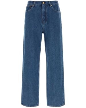 Jil Sander Straight Mid Rise Jeans - Blue