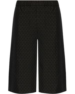 McQueen Alexander Mc Queen Skull Print Bermuda Shorts - Zwart