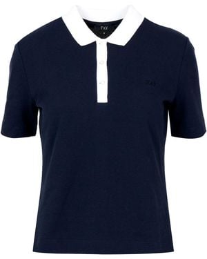 Fay T-Shirts und Polos - Blau