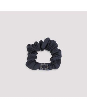 Roger Vivier Tres Vivier Stone Scrunchie - Blau