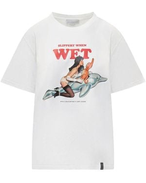 Stella McCartney Stella Mc Cartney Printed T Shirt Jeff Koons Collab - White