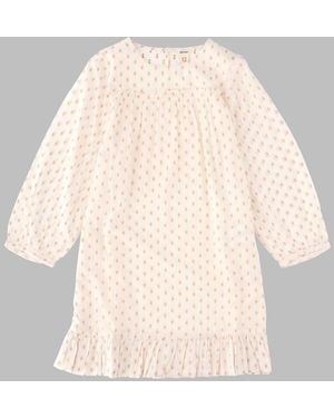Bellerose Girls 100% Cotton Mini Dress - Natural