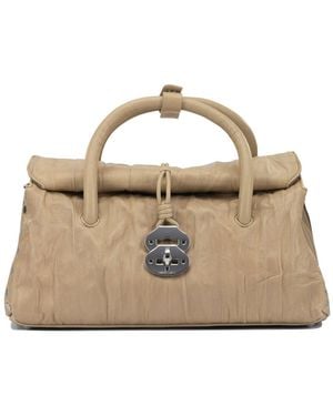 Zanellato "Dotta Pleated" Hand Bag - Natural