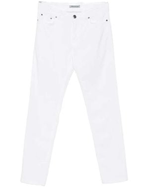 Sartorio Napoli Trousers With Logo Patch - White