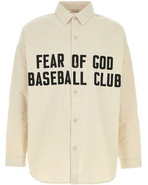 Fear Of God Light Printed Shirt - Natural