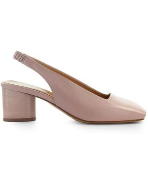 Halmanera Irma Powder Slingback Open Toe Pump - Pink