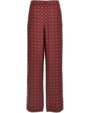 Moschino Patterned Trousers - Red