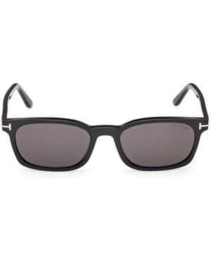 Tom Ford Zonnebril Ft1300 01 A Miles Zwart/grijs Gradiënt Unisex