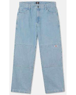 Dickies Double Knee Denim Hose - Blau