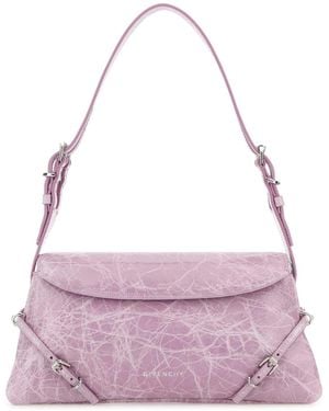 Givenchy Lilac Leather Pâ€Tit Voyou Shoulder Bag - Purple