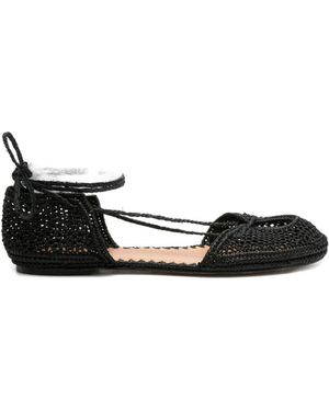Odissi Lima Rafia Espadrilles - Schwarz