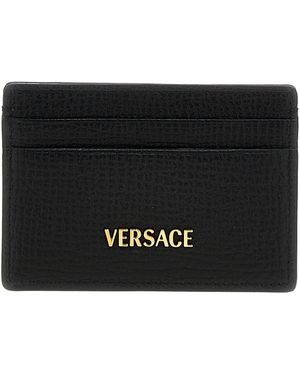 Versace Kartenetui "Tag Logo" - Schwarz