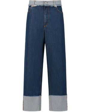 Marni Vaqueros con puños - Azul