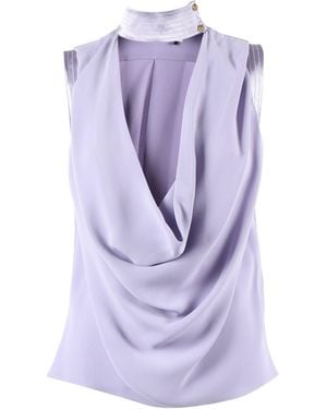Elisabetta Franchi Sleeveless Tops - Purple