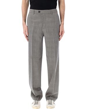 Golden Goose Prince Of Wales Check Slim Trousers - Grey