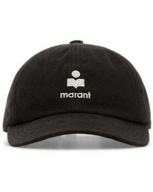 Isabel Marant Cotton Tomas Baseball Cap - Black