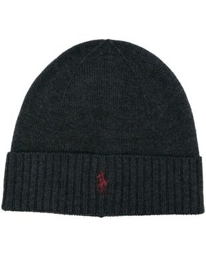 Polo Ralph Lauren Beanie Mit Logo-Stickerei - Schwarz