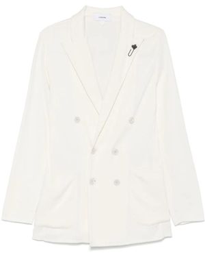 Lardini Knitted Blazer - White