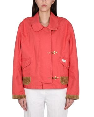 Fay Caban Jacket 3 Hooks - Red