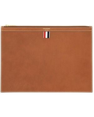 Thom Browne Medium Document Holder - Brown