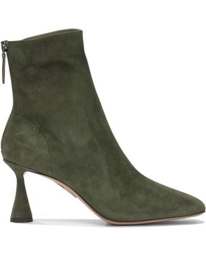 Aquazzura "Amore 75 Mm" Stiefeletten mit Reißverschluss - Grün