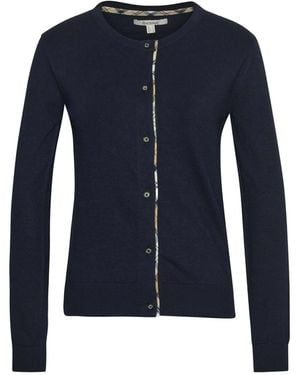 Barbour Tartan Detail Sweatshirt - Blau