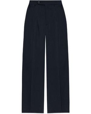 Vivienne Westwood Wide-Leg Pants With Tailored Waistband And Button Detail - Blue