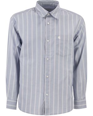 Carhartt Striped Cotton Shirt - Blue