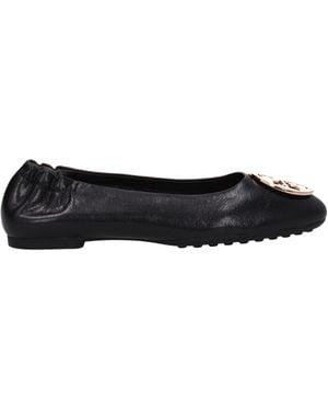 Tory Burch Women 's Danseurs en cuir noir