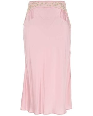 Prada Satin Skirt - Pink