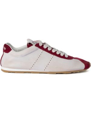 Miu Miu Allacciate Nappa Deco'+Scamosci - Pink