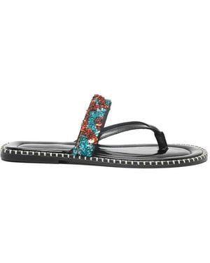 Dries Van Noten Sandalias 00280 Ws261 95 W.L.Zapatos Emb Q.0857 - Blanco