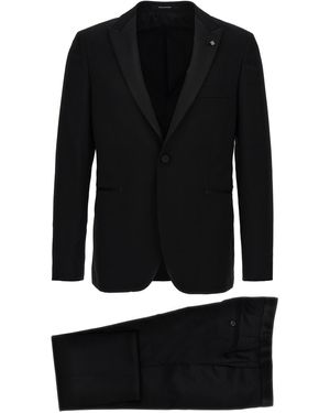 Tagliatore Tuxedo Kleid - Schwarz