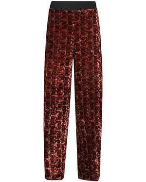 OBIDI Velvet Pants - Red