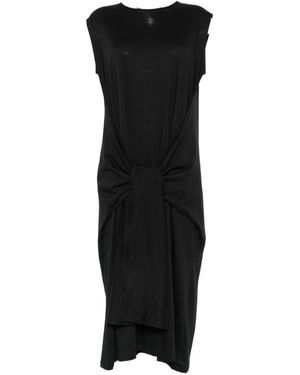 TOTEME Knotted Sleeveless Midi Dress - Black