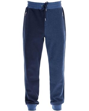 Eden Park High Tailled Dark Blue Jogging Hosen mit Reißtaschen und elastischen Manschetten - Blau
