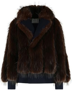 Sacai Bruine Namaakbontjas - Zwart