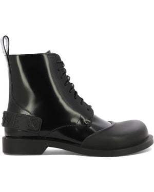 Loewe "Campo" Lace-Up Boots - Black